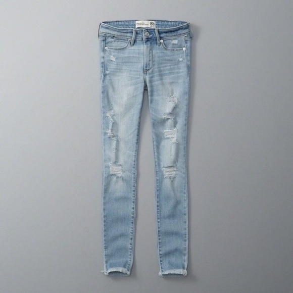 Abercrombie & Fitch Denim - Abercrombie & Fitch Skinny Jeans Destroyed 6L